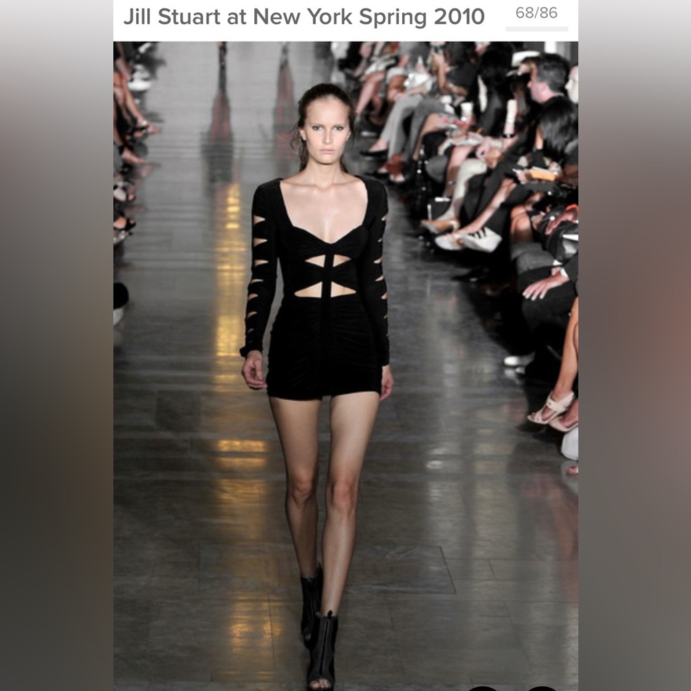 Jill Stuart Runway 2010 Cutout LBD Bodycon Mini Dress